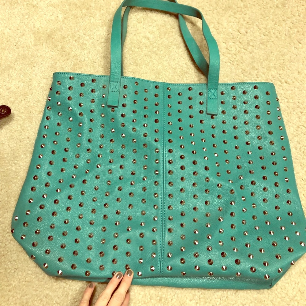 Large turquoise tote!
